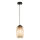 Ondaluce - Luster na kablu BONNIE 1xE27/15W/230V prečnik 15 cm crna/zadimljeno bež