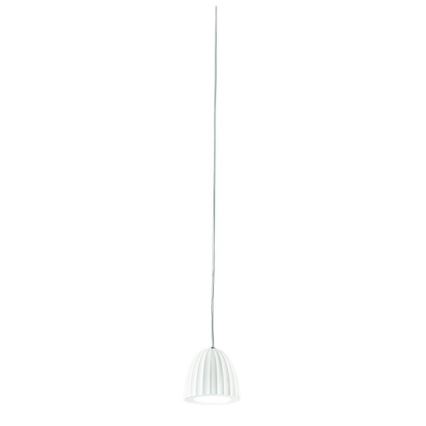 Ondaluce - Luster na sajli CONCRETE 1xGU10/7,5W/230V Ø 10,5 cm beton/bela