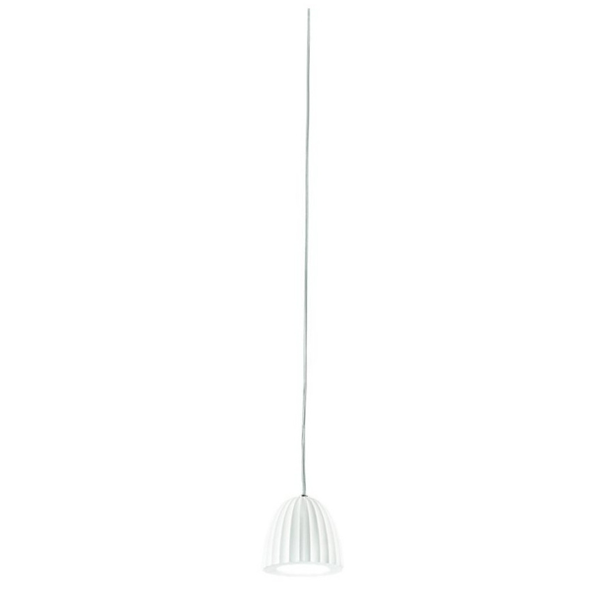 Ondaluce - Luster na sajli CONCRETE 1xGU10/7,5W/230V Ø 10,5 cm beton/bela