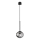 Ondaluce - Luster na sajli JEWEL 1xE14/10W/230V prečnik 17 cm crna/zadimljena crna