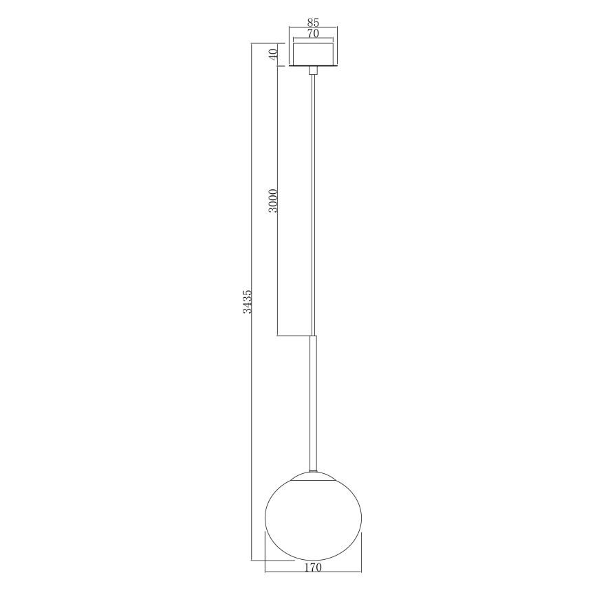 Ondaluce - Luster na sajli JEWEL 1xE14/10W/230V prečnik 17 cm zlatna/bela