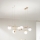 Ondaluce - Luster na sajli JEWEL 6xE14/10W/230V zlatna/bela