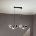 Ondaluce - Luster na sajli MONILE 6xE14/10W/230V crna/zadimljena crna