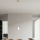 Ondaluce - Luster na sajli THELMA 1xE27/15W/230V prečnik 19 cm zlatna/prozirna