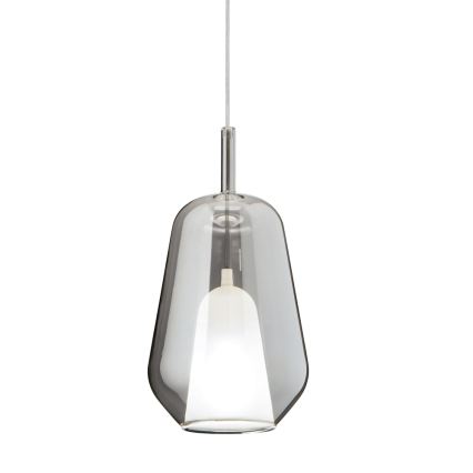 Ondaluce - Luster na sajli THELMA 1xE27/15W/230V prečnika 19 cm crna/zadimljeno siva