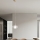 Ondaluce - Luster na sajli THELMA 1xE27/15W/230V Ø 25 cm zlatna/prozirna