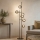 Ondaluce - Podna lampa JEWEL 6xE14/10W/230V 166 cm crna/zadimljena crna
