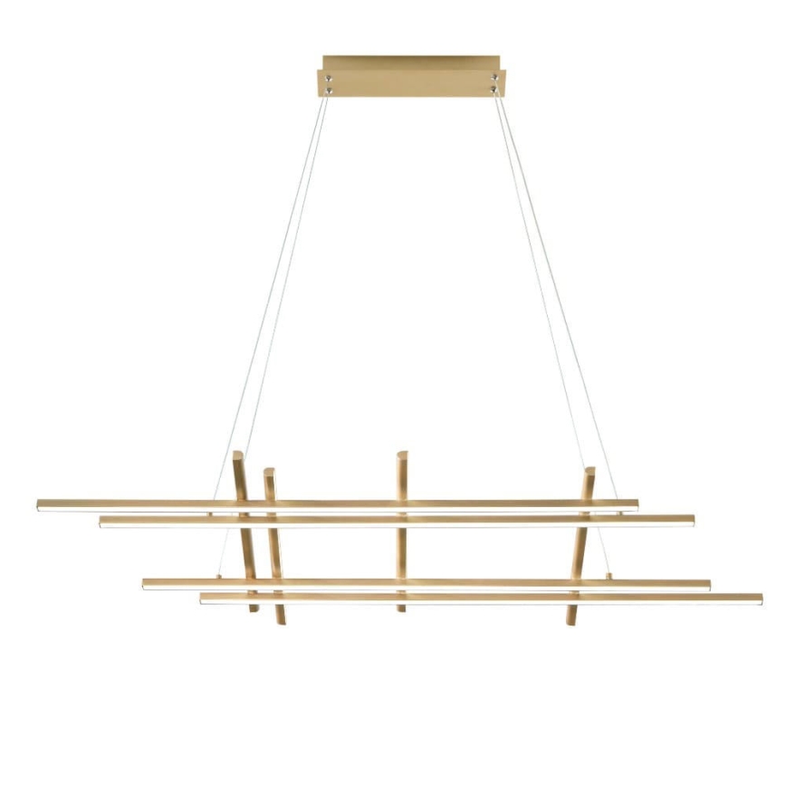 Ondaluce - prigušiva LED luster na sajli MOVIDA LED/114W/230V zlatni