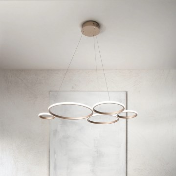 Ondaluce - prigušiva LED luster na sajli POIS LED/60W/230V zlatni