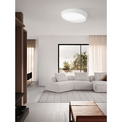 Ondaluce - LED prigušiva stropna svetiljka HALF LED/25W/230V 3000/4000K prečnik 38,5 cm bela