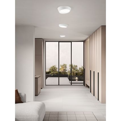 Ondaluce - LED prigušiva stropna svetiljka HALF LED/25W/230V 3000/4000K prečnik 38,5 cm bela