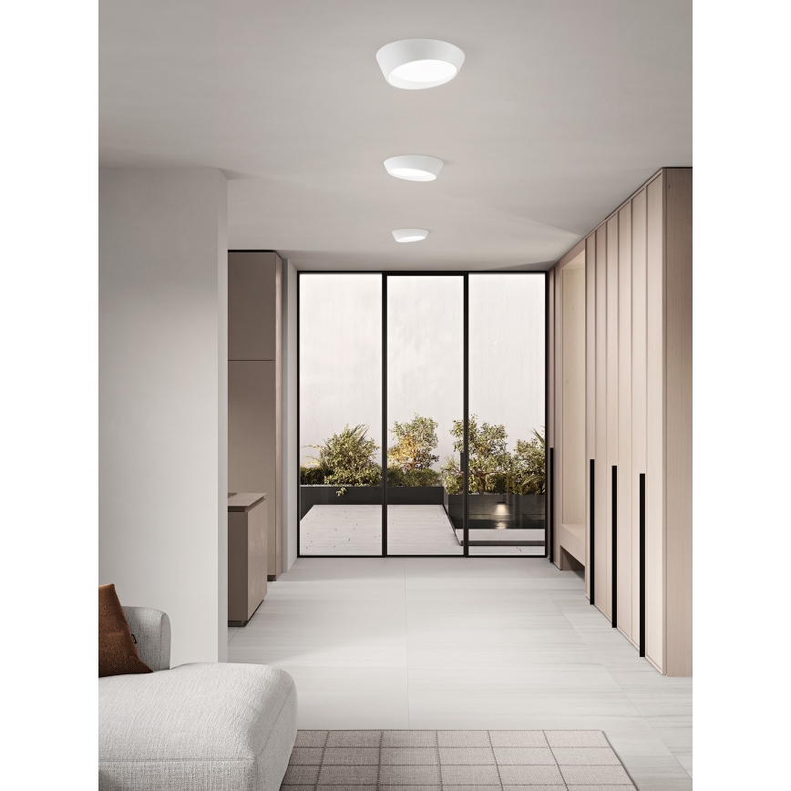 Ondaluce - LED prigušiva stropna svetiljka HALF LED/25W/230V 3000/4000K prečnik 38,5 cm bela