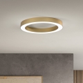 Ondaluce - prigušiva LED stropna svetiljka GLOBUS LED/40W/230V 3000/4000K, prečnik 60 cm, zlatna