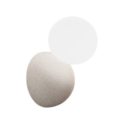 Ondaluce - Zidno svetlo ROCK 1xG9/7W/230V beton/bela