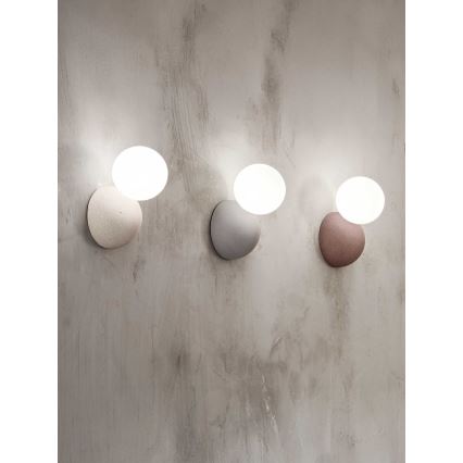Ondaluce - Zidno svetlo ROCK 1xG9/7W/230V beton/bela