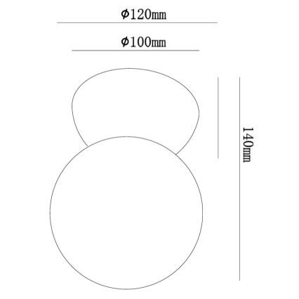 Ondaluce - Zidno svetlo ROCK 1xG9/7W/230V beton/bela