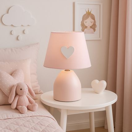 ONLI - Dečija lampica TITTA 1xE14/6W/230V 20 cm ružičasta
