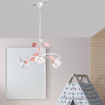 ONLI - Dečiji luster BUTTERFLY 3xE14/6W/230V