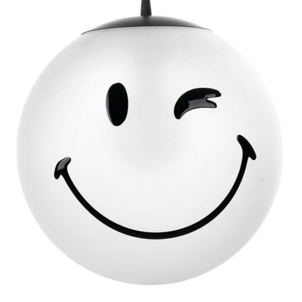 ONLI - Dečiji luster na kablu SMILEY 1xE27/15W/230V bela