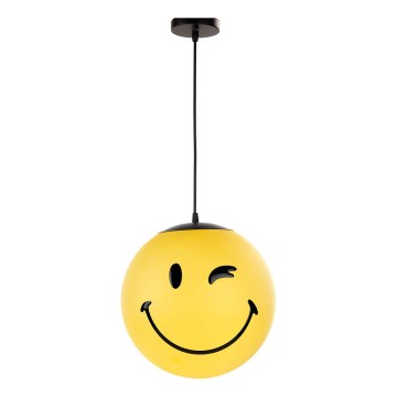 ONLI - Dečiji luster na sajli SMILEY 1xE27/15W/230V žuta