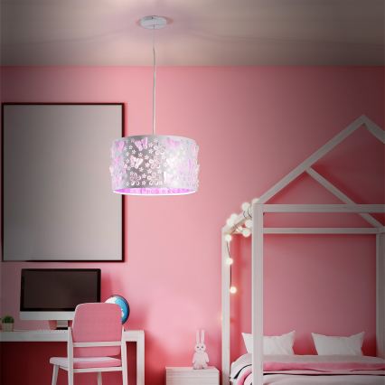 ONLI - Dečiji luster TITILLA 1xE27/22W/230V ljubičasta/bela