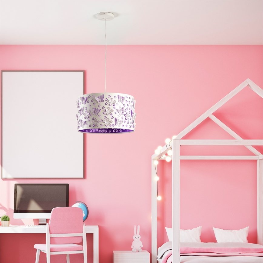 ONLI - Dečiji luster TITILLA 1xE27/22W/230V ljubičasta/bela