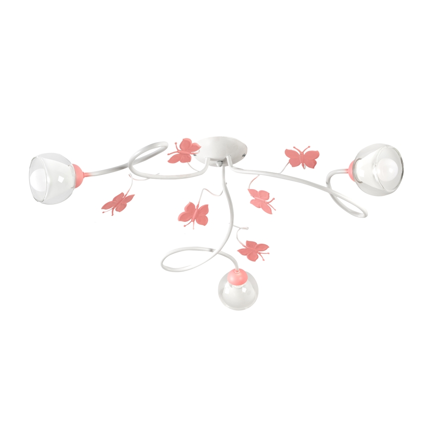 ONLI - Dečiji plafonski luster BUTTERFLY 3xE14/6W/230V
