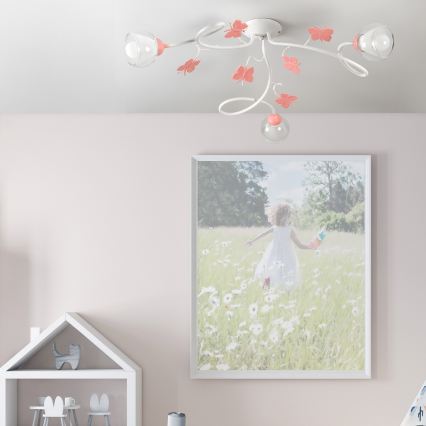 ONLI - Dečiji plafonski luster BUTTERFLY 3xE14/6W/230V