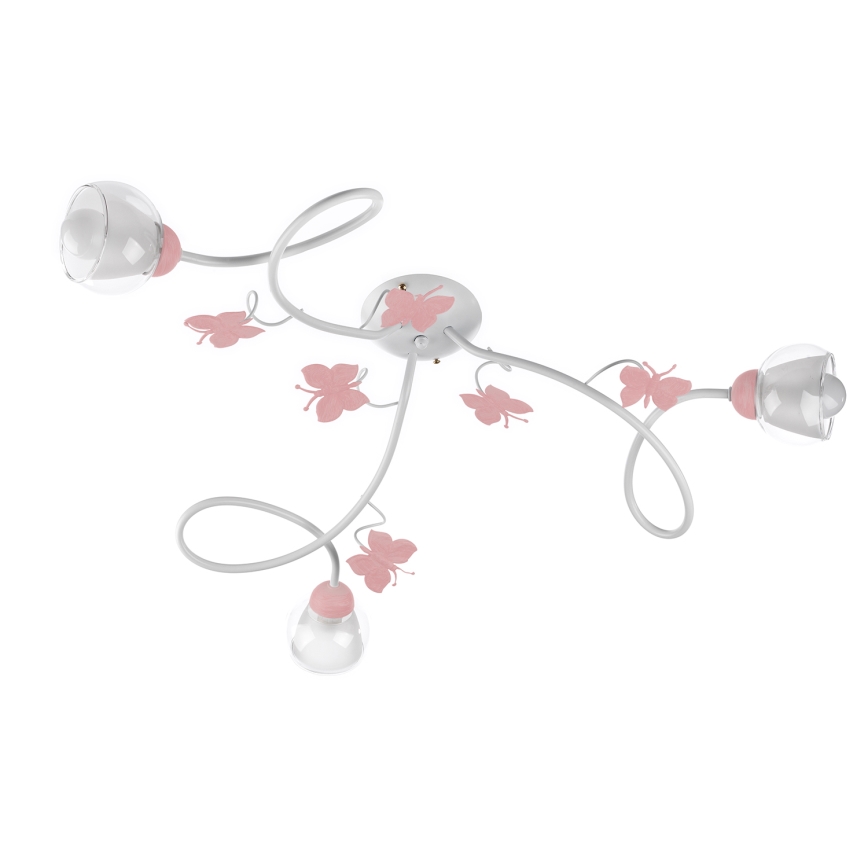 ONLI - Dečiji plafonski luster BUTTERFLY 3xE14/6W/230V