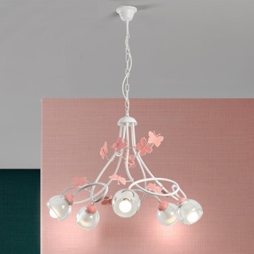 ONLI - Dečji luster BUTTERFLY 5xE14/6W/230V