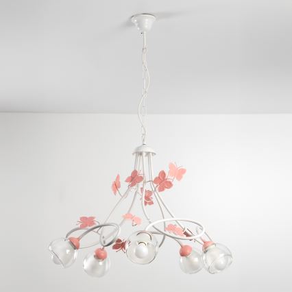 ONLI - Dečji luster BUTTERFLY 5xE14/6W/230V