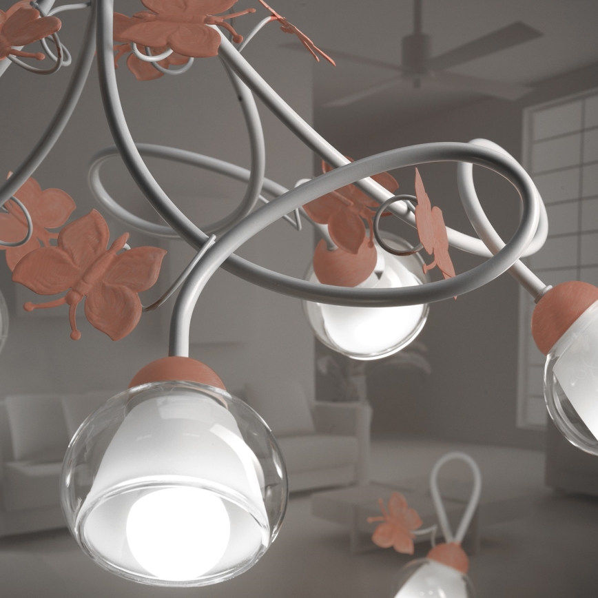 ONLI - Dečji luster BUTTERFLY 5xE14/6W/230V