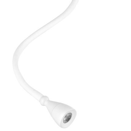 ONLI - LED fleksibilna lampica sa policom i USB punjenjem PLAK LED/5W/230V bela