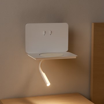 ONLI - LED Fleksibilna lampica sa policom WIK LED/6,5W/230V + LED/3W bela