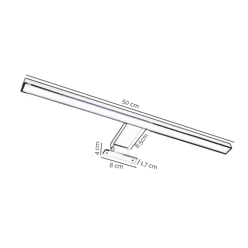 ONLI - LED Kupatilsko osvetljenje za ogledalo NEMO LED/5,5W/230V 4000K 50 cm IP44 sjajni hrom