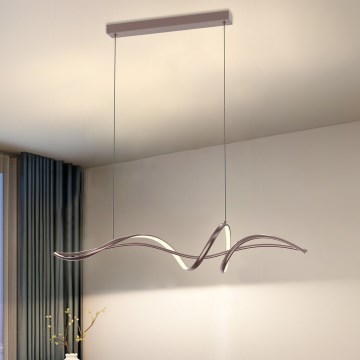 ONLI - LED Luster na lanku KELLY LED/28W/230V bakrena