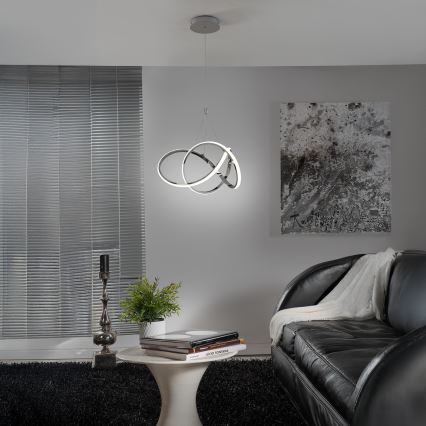 ONLI - LED luster na sajli LOOP LED/40W/230V 4000K sjajni hrom
