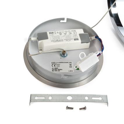 ONLI - LED luster na sajli LOOP LED/40W/230V 4000K sjajni hrom