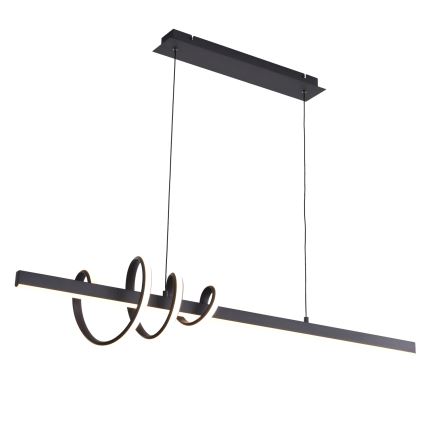 ONLI - LED luster na sajli SWING LED/30W/230V 4000K crna
