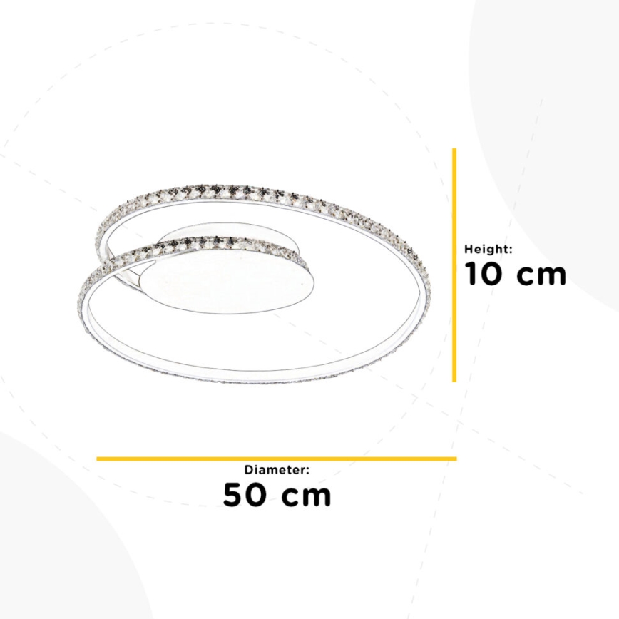 ONLI - LED plafonsko svetlo EDEN LED/26W/230V 4500K prečnika 50 cm belo