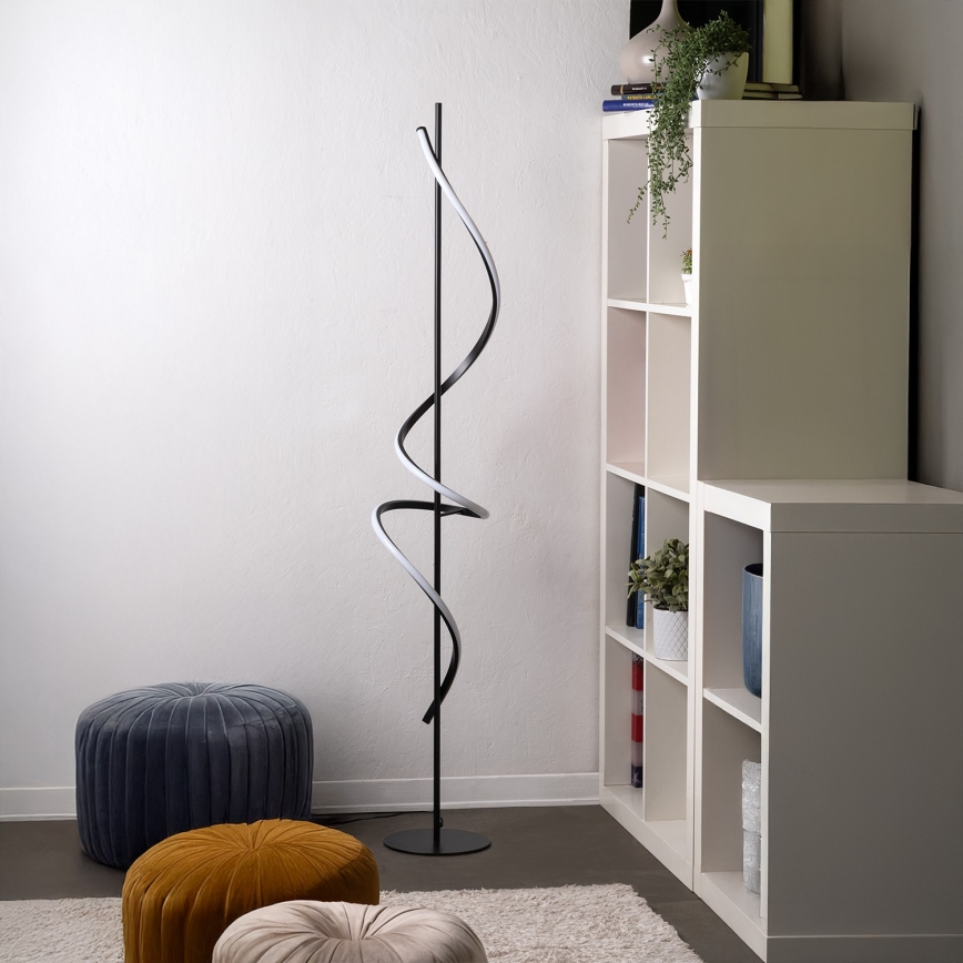 ONLI - LED podna lampa TWIST LED/24W/230V 4000K crna