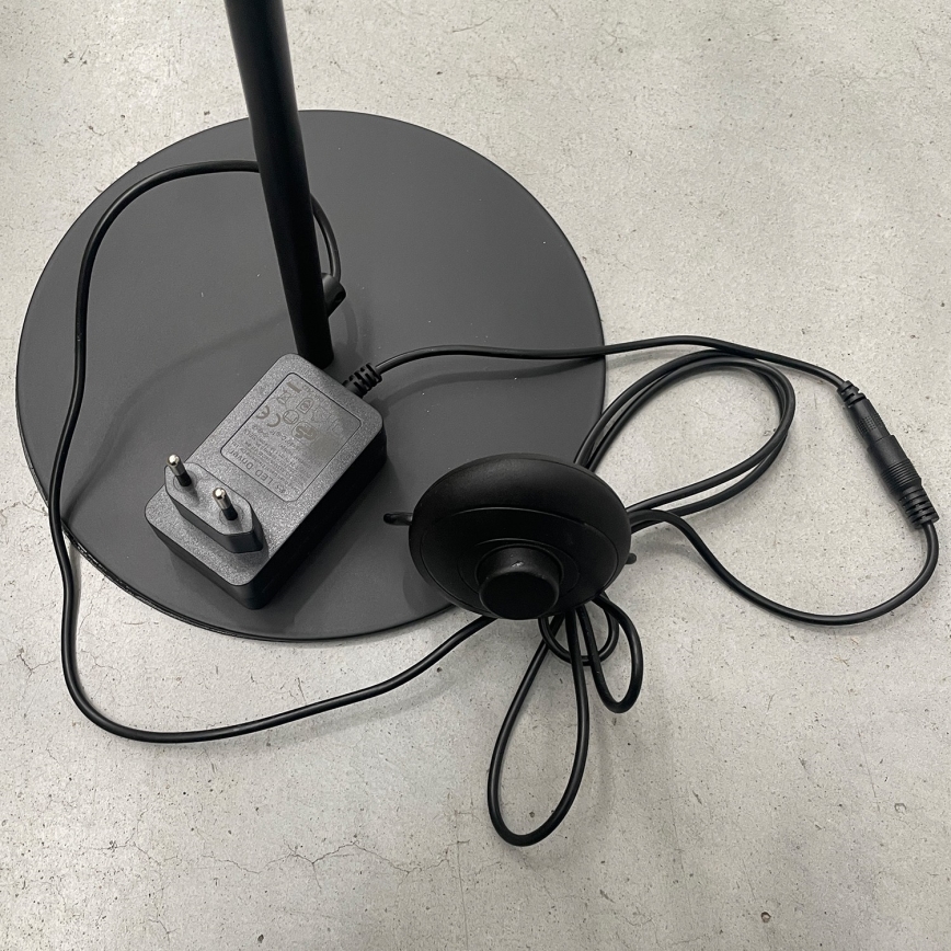 ONLI - LED podna lampa TWIST LED/24W/230V 4000K crna