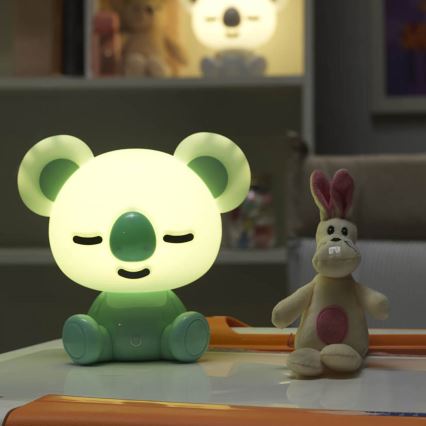 ONLI - LED prigušiva dečja noćna lampica PUPPIES LED/3W/230V 20 cm koala/zelena