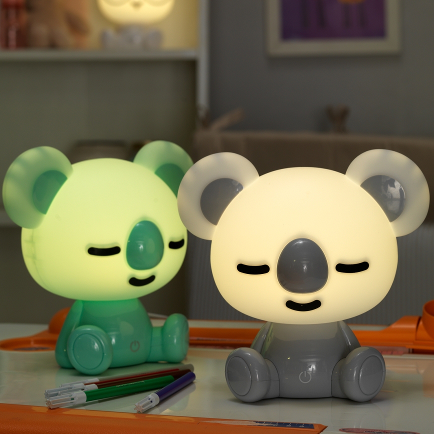 ONLI - LED prigušiva dečja noćna lampica PUPPIES LED/3W/230V 20 cm koala/zelena