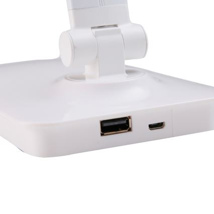 ONLI - LED prigušiva dodirna stona lampa sa USB priključkom DESKI LED/7W/230V 4000K bela