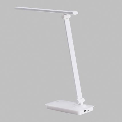 ONLI - LED prigušiva dodirna stona lampa sa USB priključkom DESKI LED/7W/230V 4000K bela