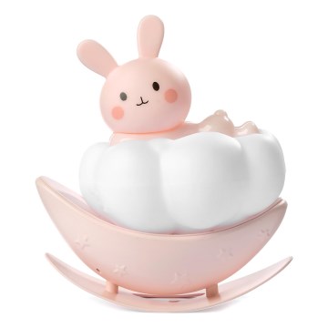 ONLI - LED Punjivo dečije noćno svetlo NUVOLINA LED/2,5W/5V 300 mAh zec/ružičasta