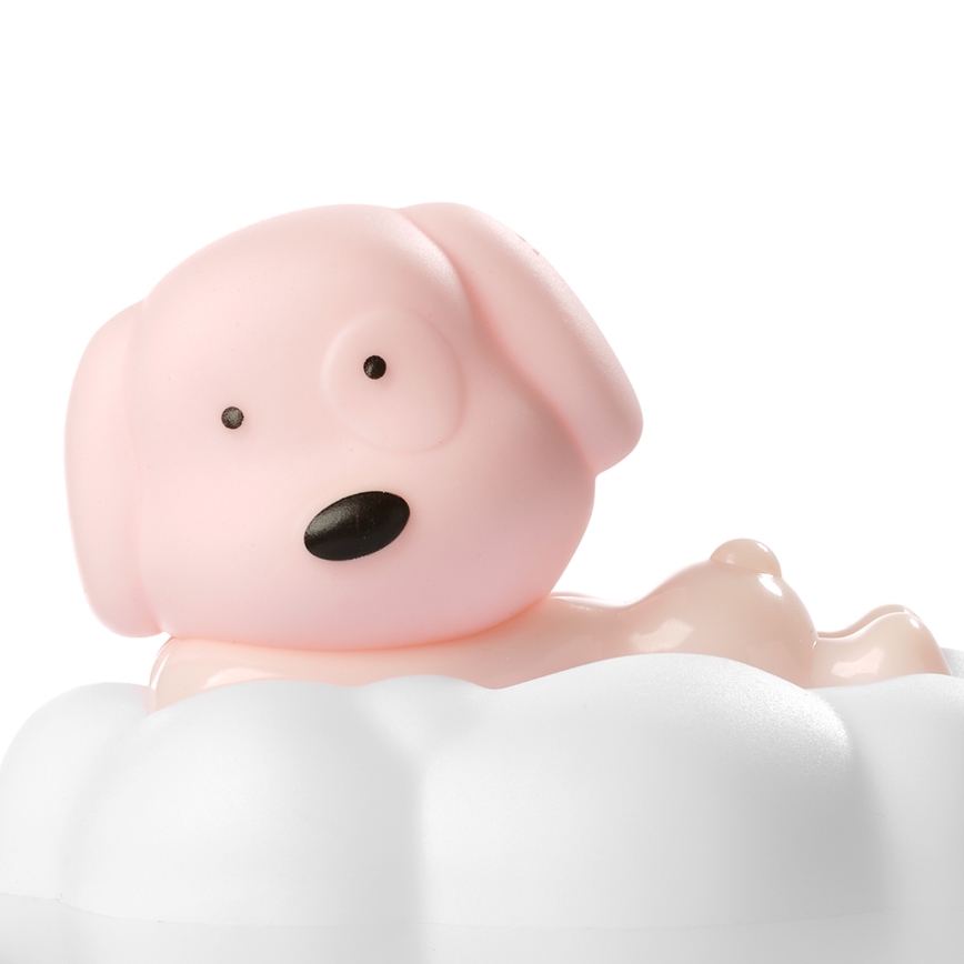 ONLI - LED Punjiva dečija noćna lampica NUVOLINA LED/2,5W/5V 300 mAh pas/roze