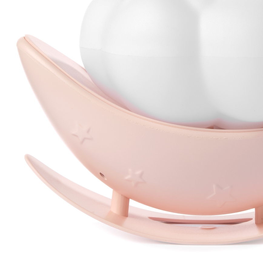 ONLI - LED Punjiva dečija noćna lampica NUVOLINA LED/2,5W/5V 300 mAh pas/roze