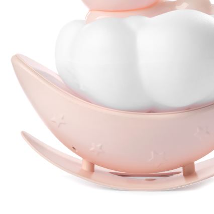 ONLI - LED Punjivo dečije noćno svetlo NUVOLINA LED/2,5W/5V 300 mAh zec/ružičasta